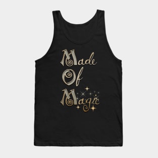 Mother's Day MOM Made of Magic Silver and Gold Tank Top